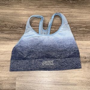 Blue PINK Sports Bra